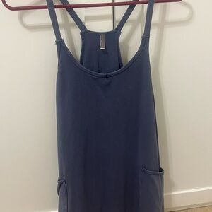 free people Navy dress with shorts